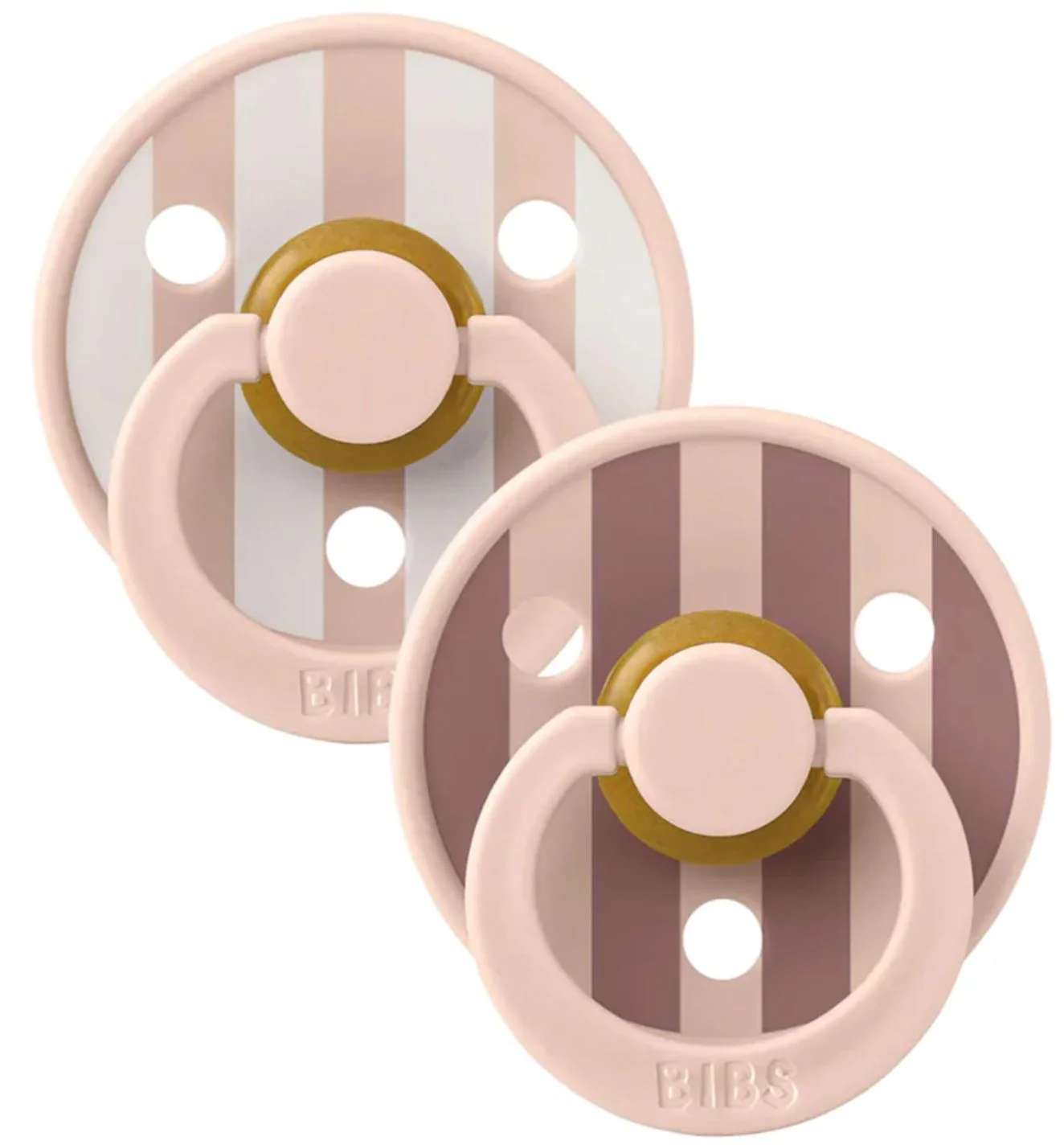image for Set 2 suzete rotunde din latex BIBS Studio Colour Block - Blush Mix (6-18 luni) foto