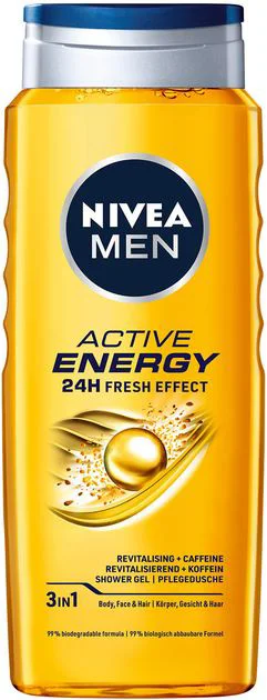 image for Gel de dus NIVEA Men Active Energy, 500 ml foto