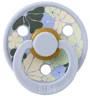 Suzeta rotunda din latex BIBS Studio Colour Flower Child - Dusty Blue (6-18 luni) foto