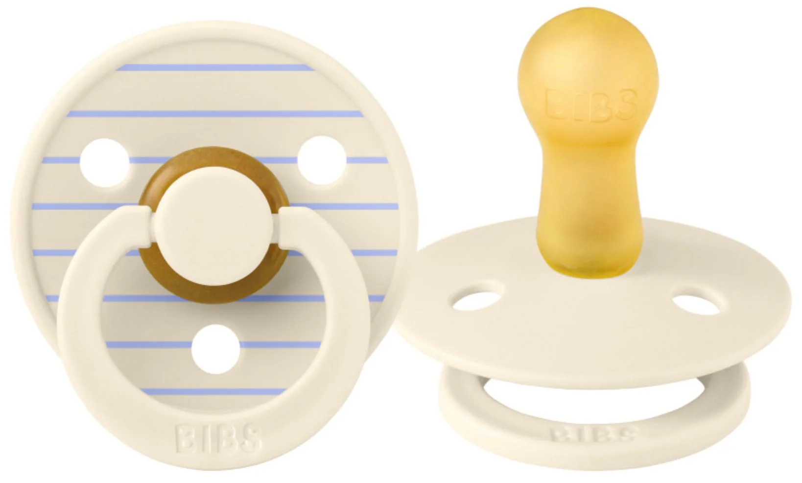 Suzeta rotunda din latex BIBS Studio Colour Pin - Ivory Hush (6-18 luni) foto