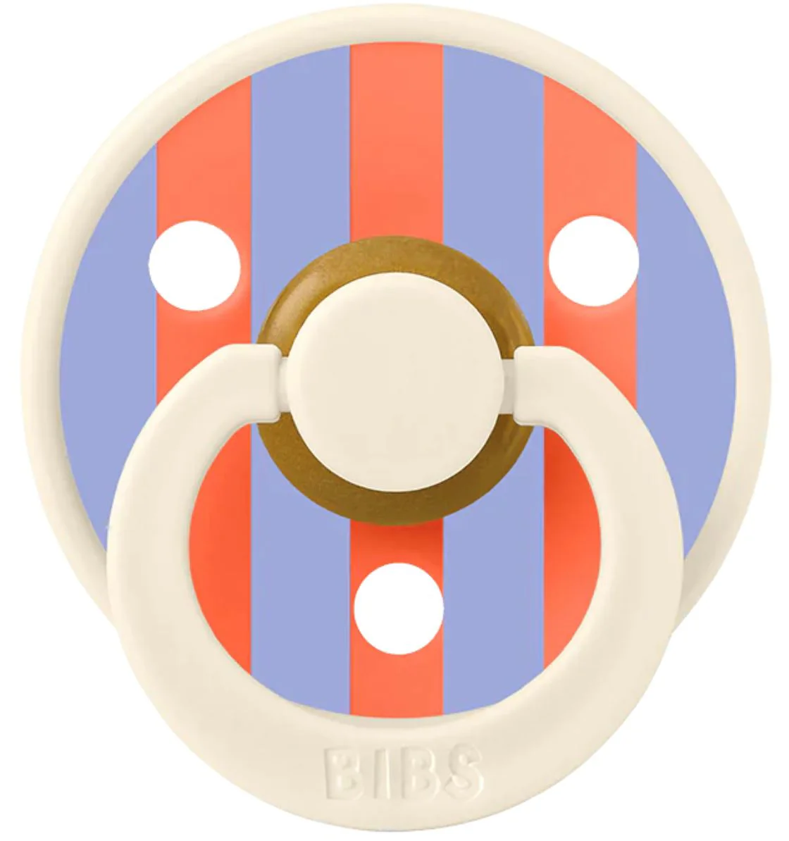 Suzeta rotunda din latex BIBS Studio Colour Block - Ivory Hush (6-18 luni) foto