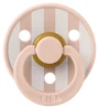 Suzeta rotunda din latex BIBS Studio Colour Block - Blush/Ivory (6-18 luni) foto