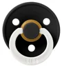 Suzeta rotunda din latex BIBS Glow Black (6-18 luni) foto
