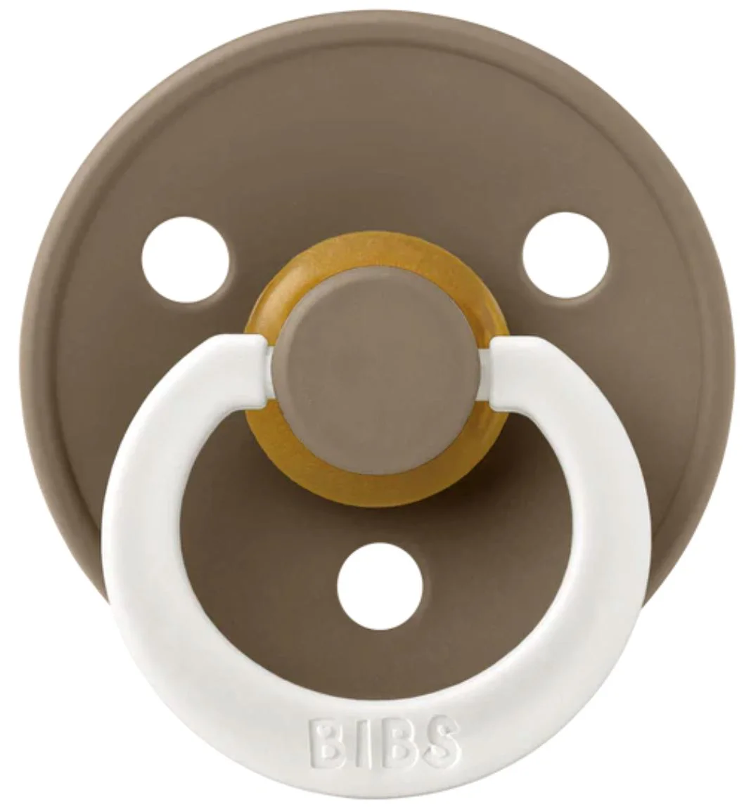 Suzeta rotunda din latex BIBS Glow Dark Oak (6-18 luni) foto