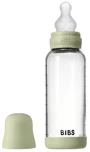 Biberon din sticla anticolici BIBS Sage cu tetina din silicon 3+ luni, 240 ml foto