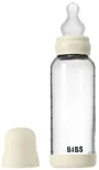 Biberon din sticla anticolici BIBS Ivory cu tetina din silicon 3+ luni, 240 ml foto