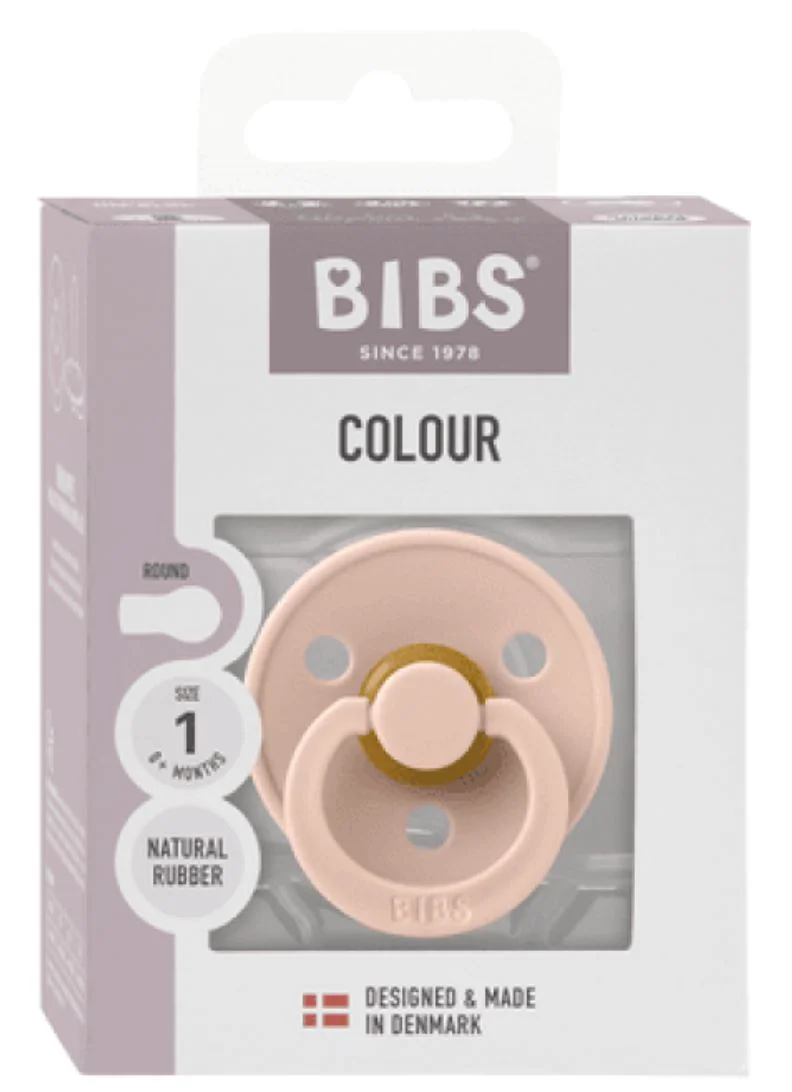 Suzeta rotunda din latex BIBS Blush (0-6 luni) - Ambalaj premium foto