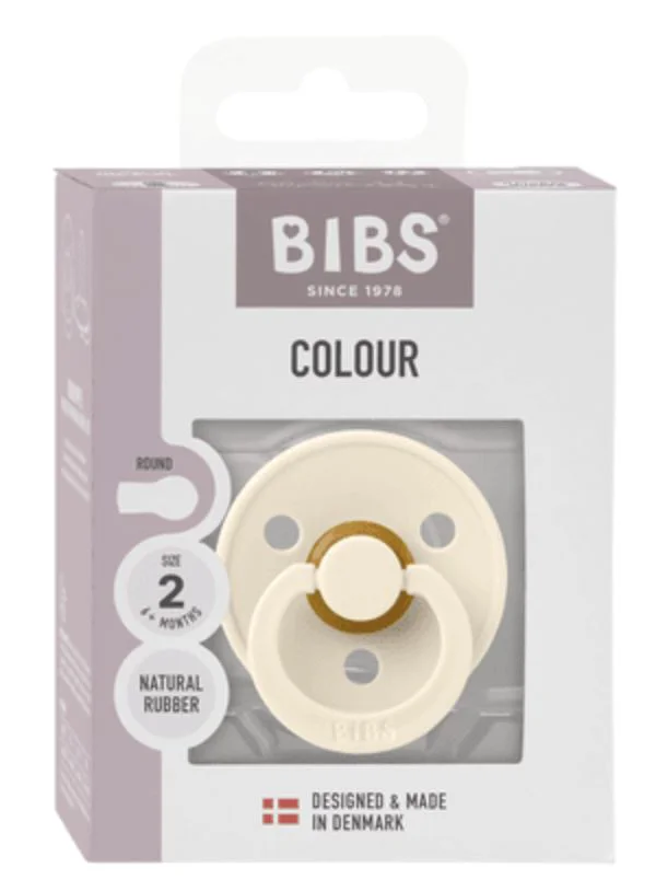 Suzeta rotunda din latex BIBS Ivory (6-18 luni) - Ambalaj premium foto