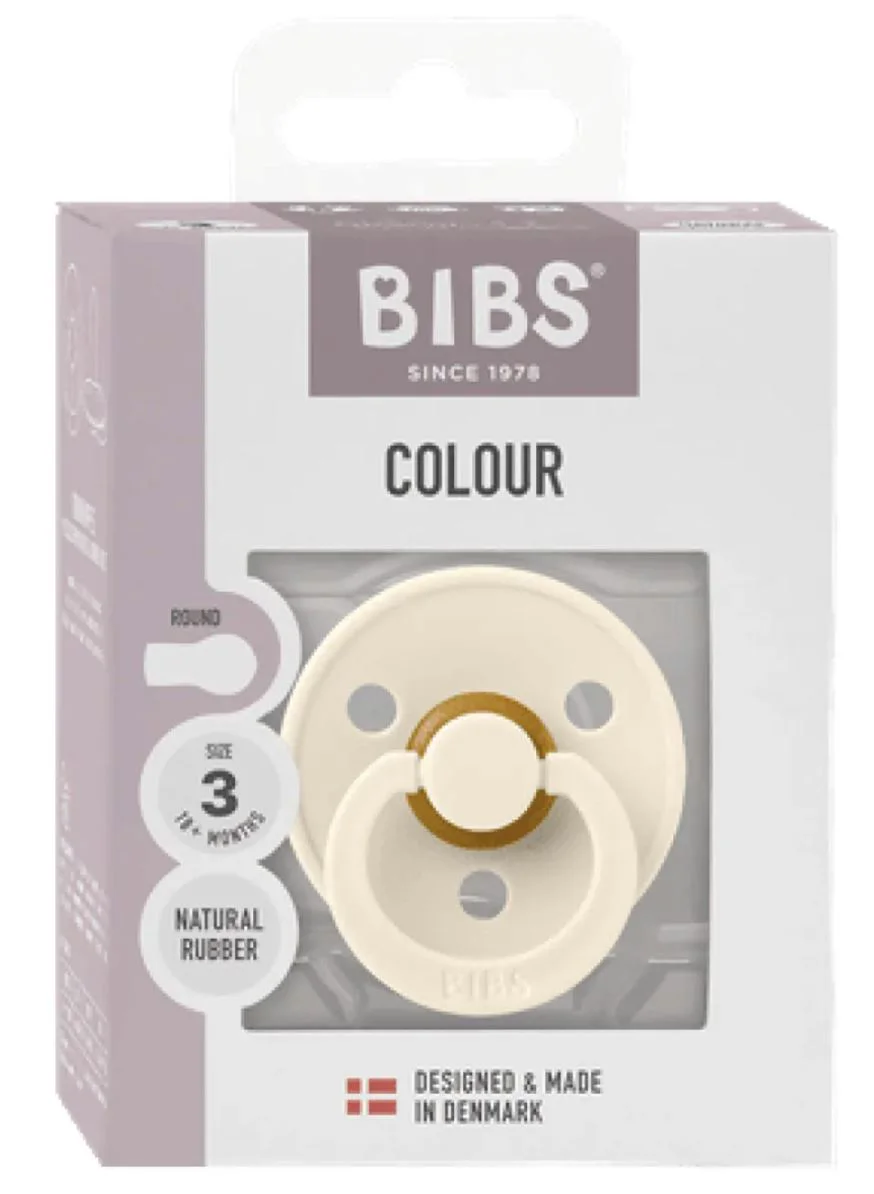 Suzeta rotunda din latex BIBS Ivory (18-36 luni) - Ambalaj premium foto