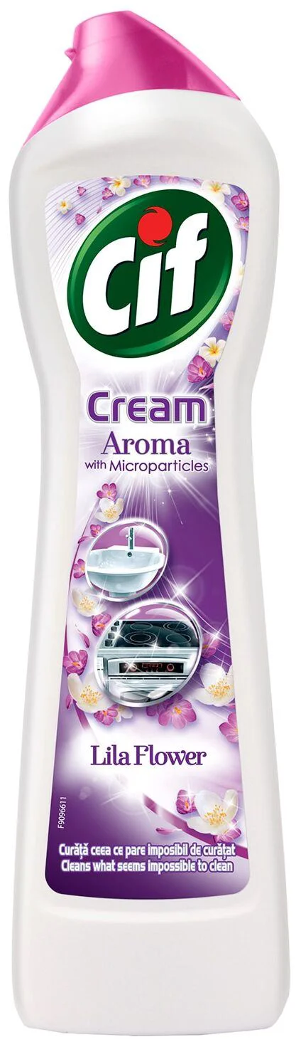 Crema de curatat cu microparticule Cif Cream Aroma Lila Flower, 500 ml foto