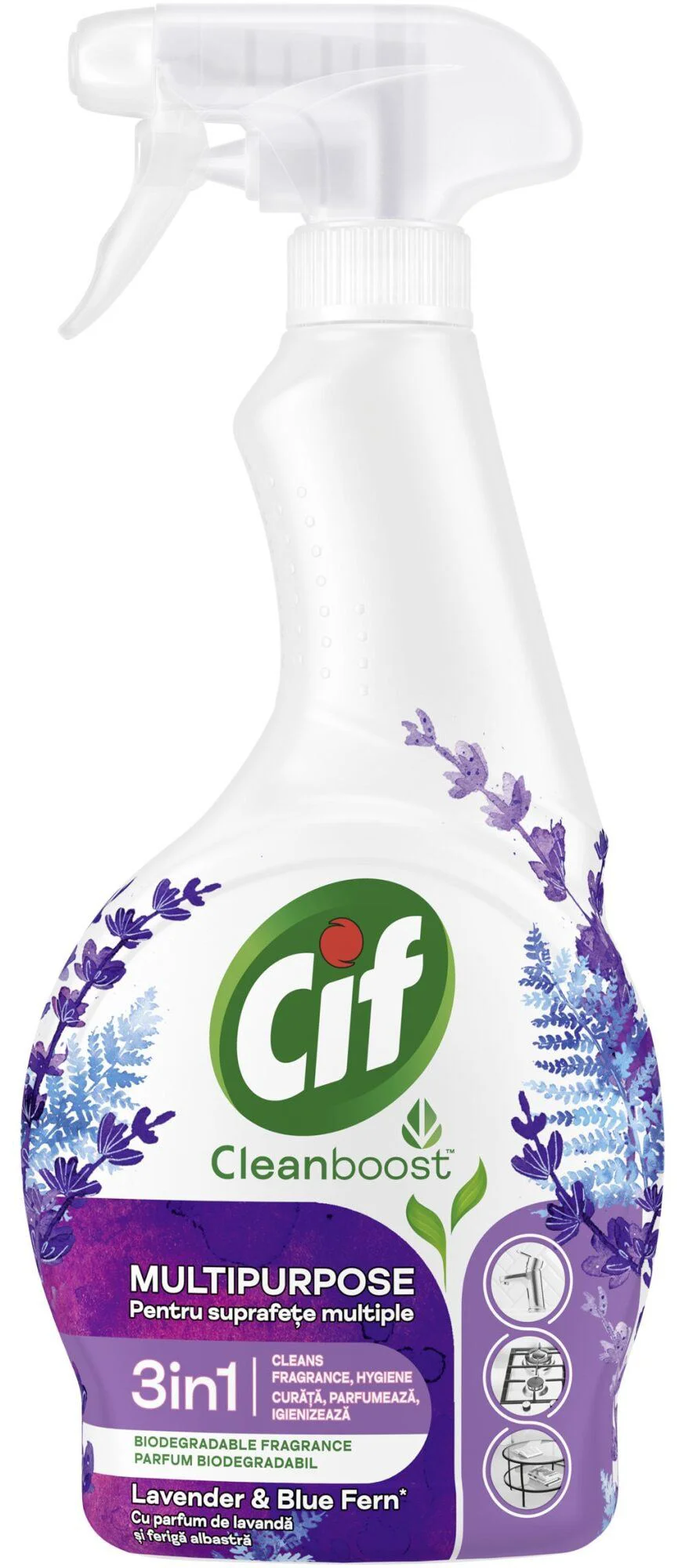 image for Spray de curatat Cif Lavander&Blue fern, 500 ml foto