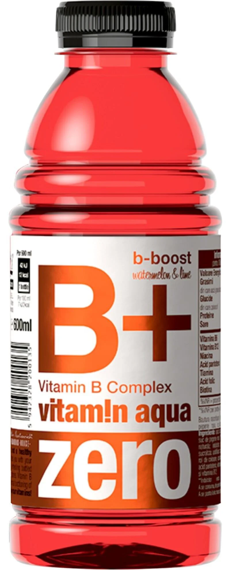 image for Bautura necarbogazoasa Merlin's vitamin aqua B+ ZERO watermelon & lime, 600 ml foto