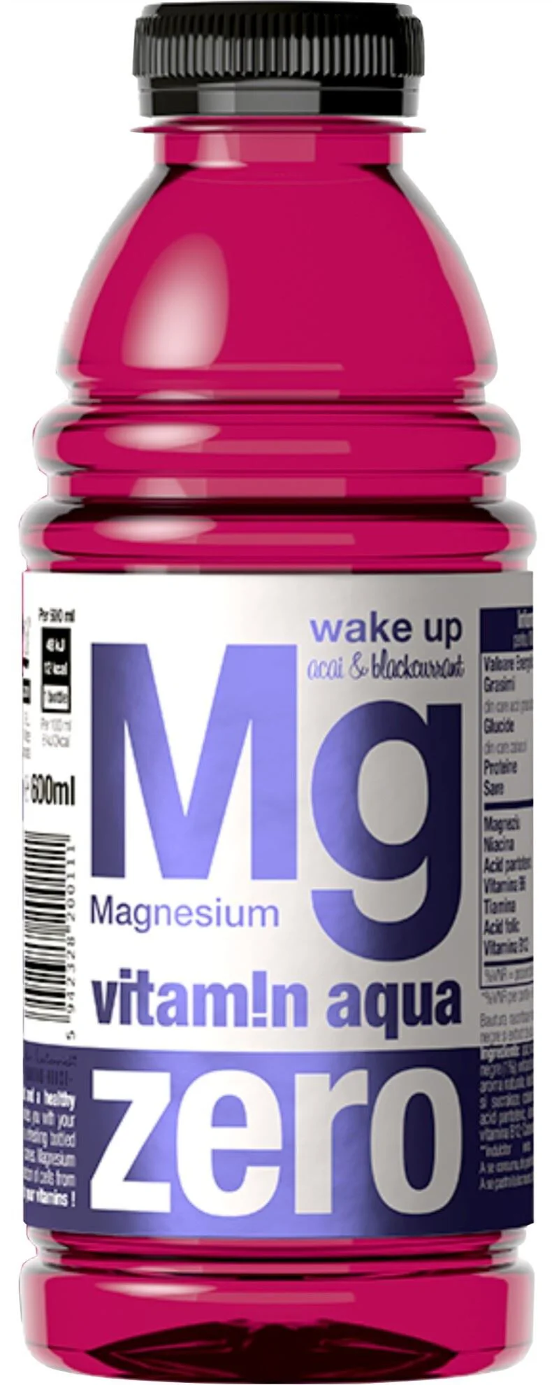 image for Bautura necarbogazoasa Merlin's vitamin aqua Mg ZERO acai & blackcurrant, 600 ml foto