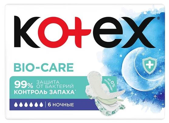 image for Прокладки Kotex Bio Care Night, 6 шт. foto