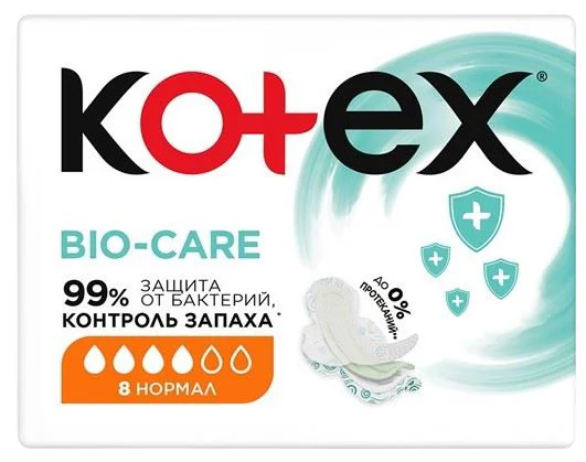 image for Прокладки Kotex Bio Care Normal, 8 шт. foto