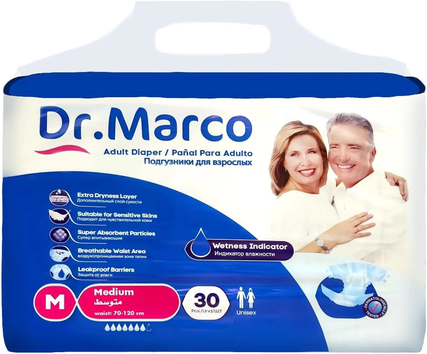 image for Scutece pentru maturi Dr. Marco Medium, 30 buc. foto
