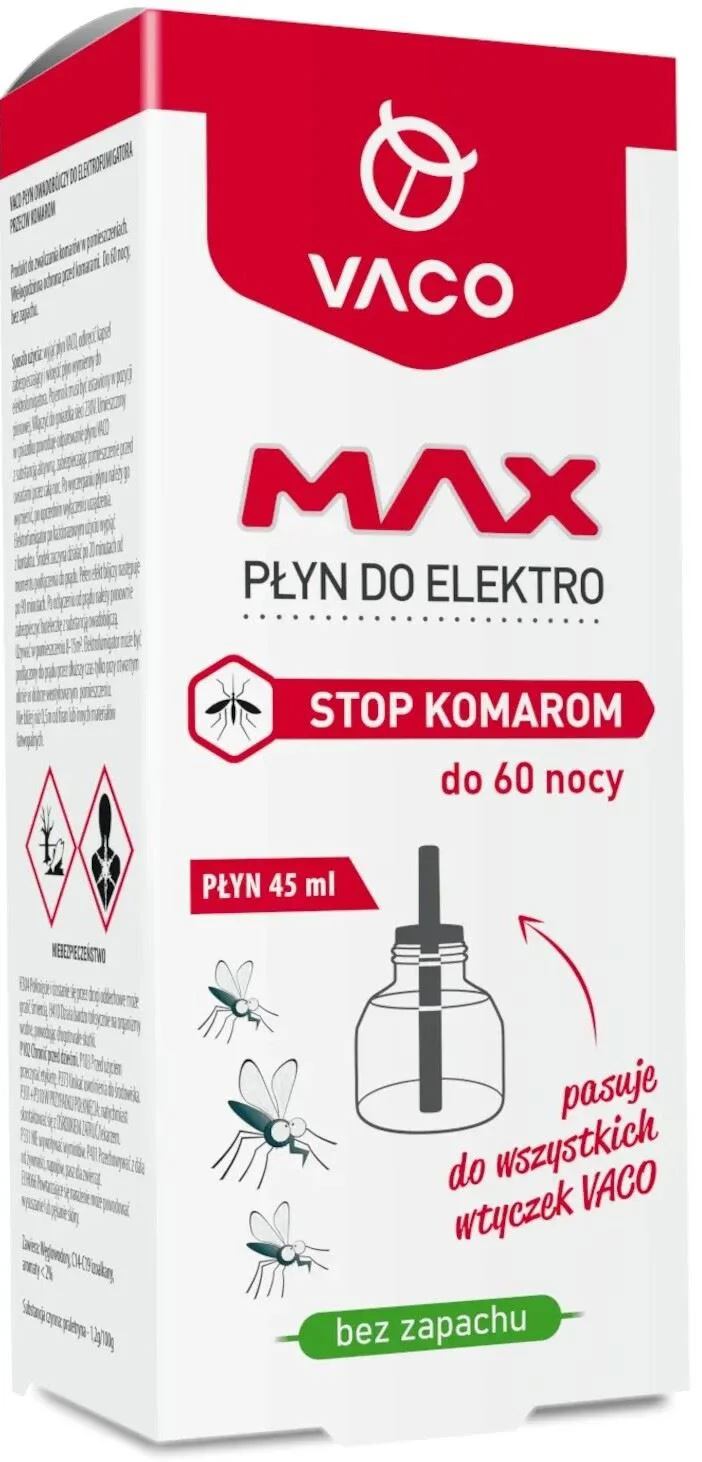 image for Жидкость от комаров VACO MAX, на 60 ночей, 45 мл foto