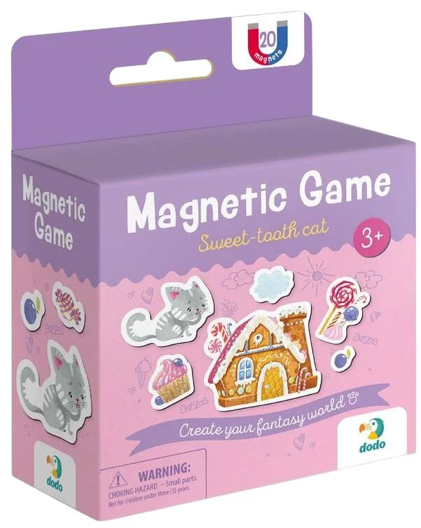 image for Joc magnetic Dodo Pisicuta cu dulciuri, 20 el. foto