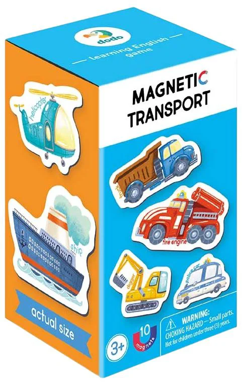 image for Joc magnetic Dodo Tipuri de transport, 10 el. foto