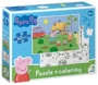 Puzzle 2 in 1 Dodo Peppa Pig Distractie in gradina, 60 el. foto