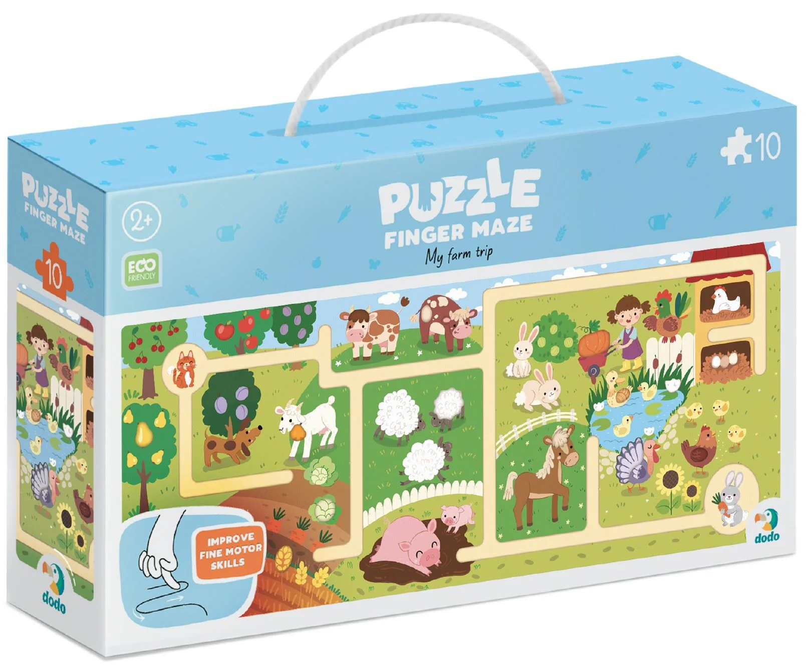 image for Puzzle-labirint Dodo Calatoria mea prin ferma, 10 el. foto