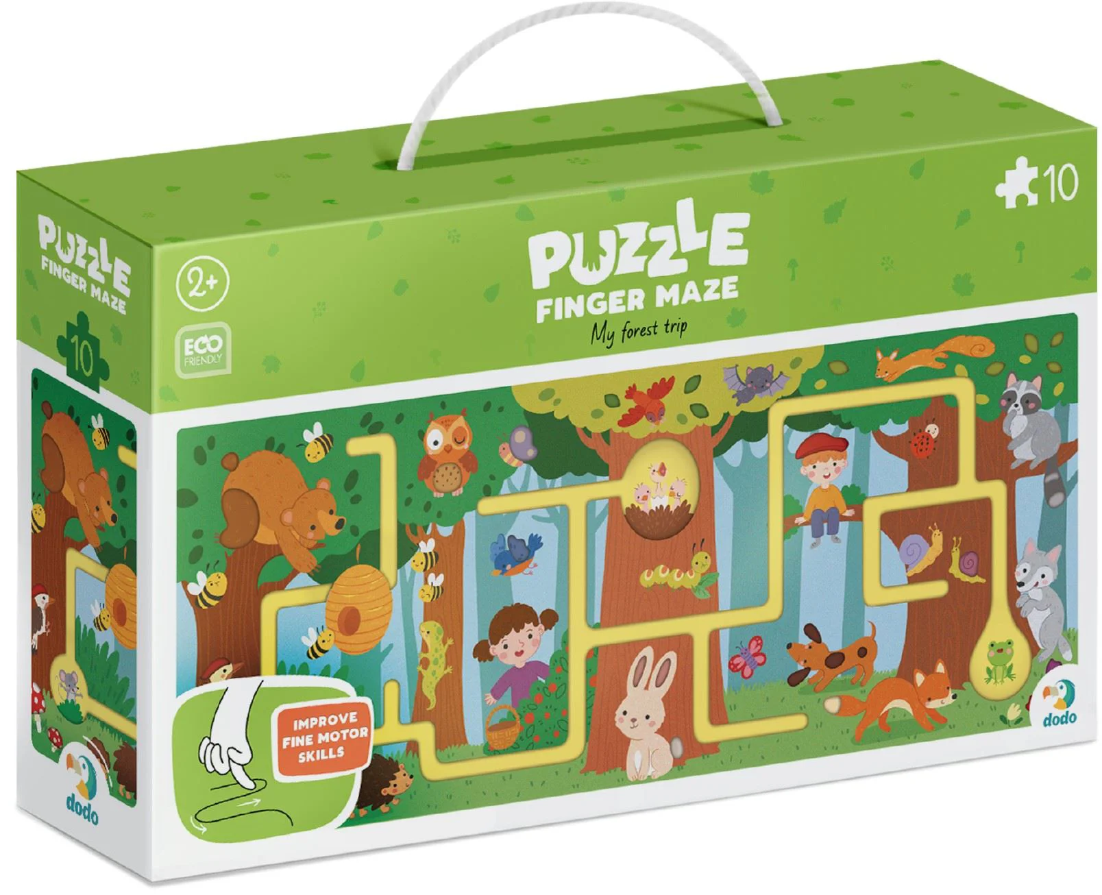 image for Puzzle-labirint Dodo Calatoria mea prin padure, 10 el. foto