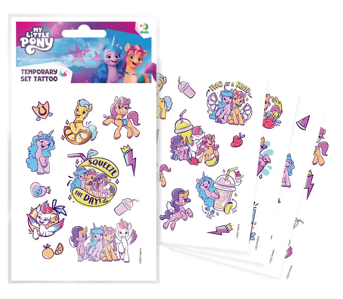 image for Набор временных татуировок Dodo My Little Pony: Друзья, 60 шт. foto