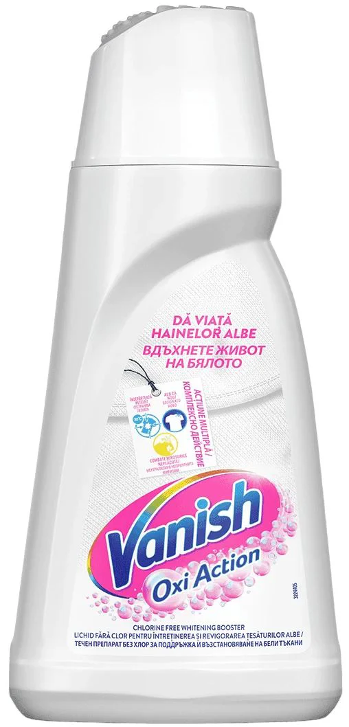 image for Solutie pentru indepartarea petelor Vanish Oxi Action White, 1000 ml foto