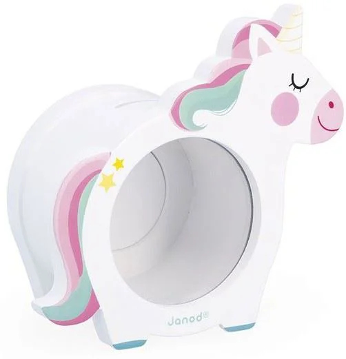 image for Pusculita din lemn Janod Unicorn foto