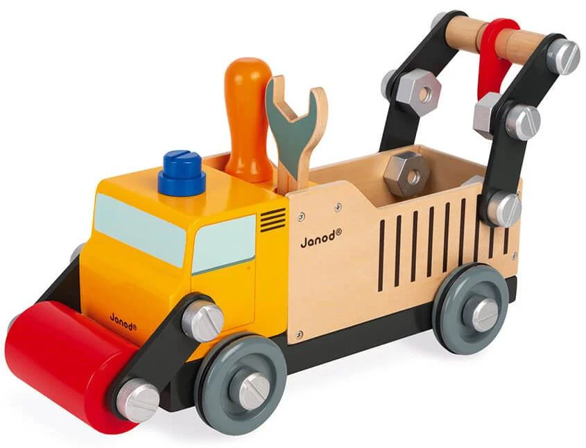 image for Camion din lemn cu unelte Janod DIY Brico'Kids foto