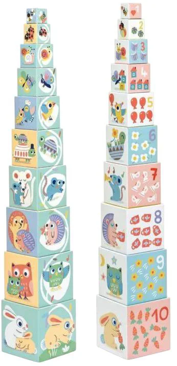 Set cuburi Djeco BabyBloki, 10 buc. foto
