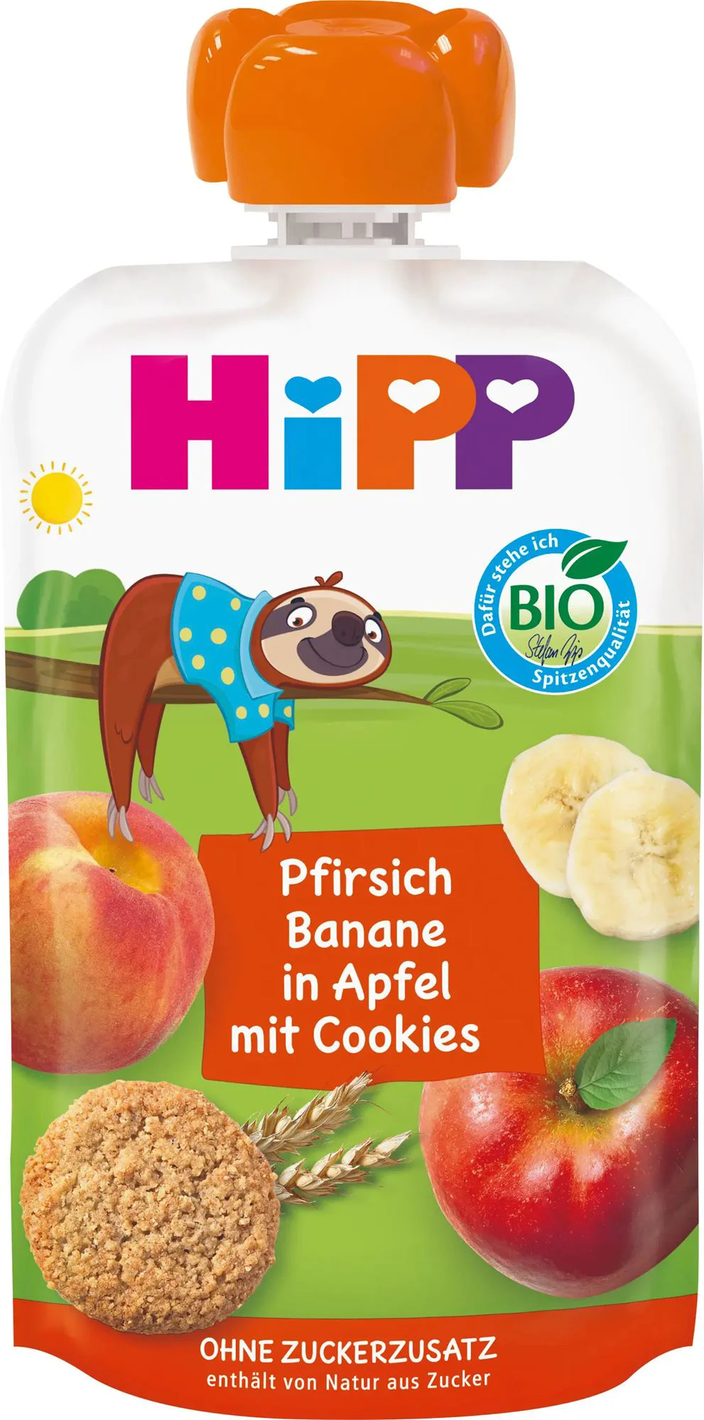 image for Piure HIPPiS Mere, piersici, banane si biscuiti (12+ luni), 100 g foto