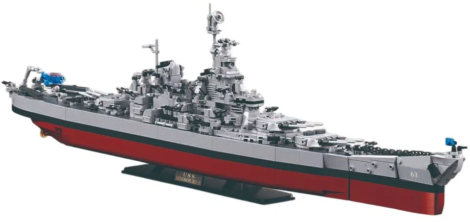 image for Конструктор Sluban Военный корабль 1:350, 1739 эл. foto
