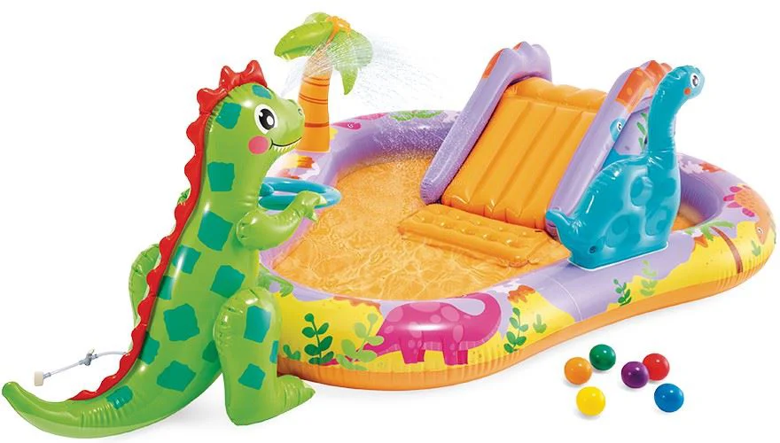 image for Centru de joaca gonflabil Intex Dino Park, 201x157x69 cm foto