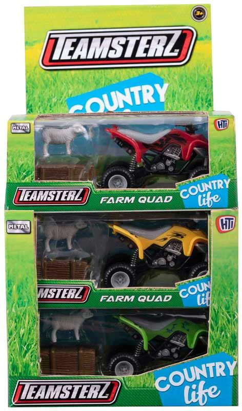 image for Set de joaca HTI ATV cu animale de ferma, in as. foto