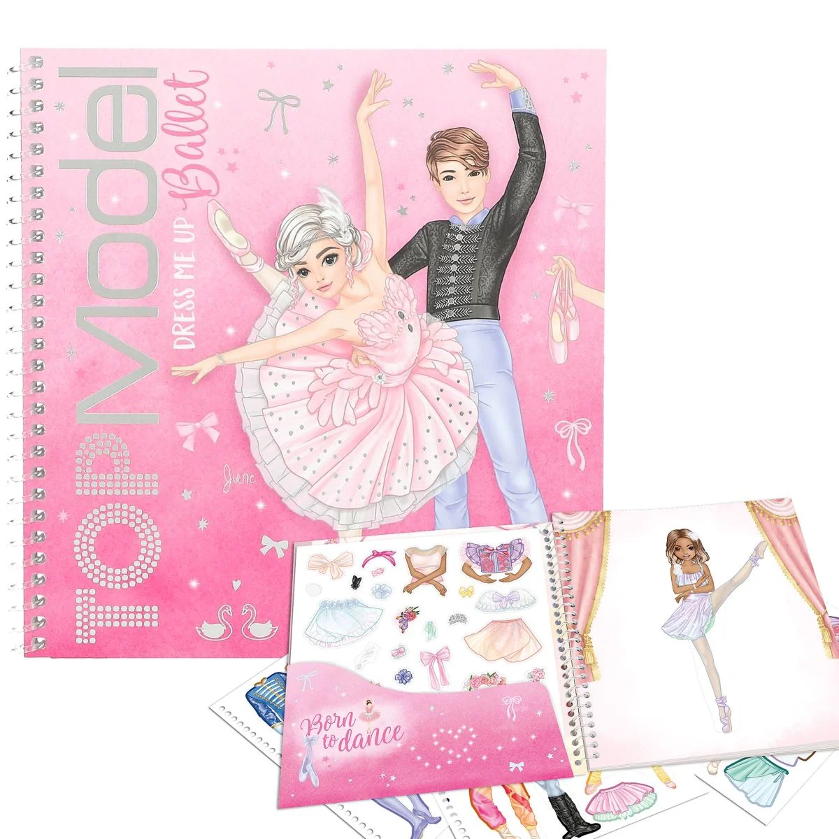 image for Carte cu autocolante TOPModel Fashion ballet foto