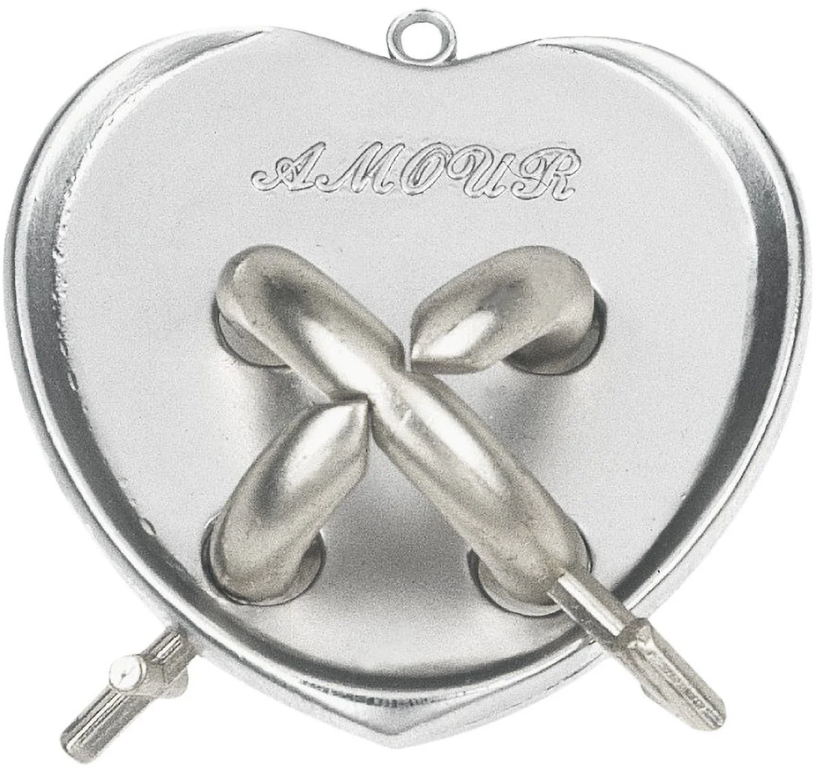 image for Mini puzzle mecanic Eureka Mini Huzzle Amour - silver foto