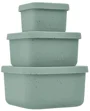 Набор силиконовых контейнеров KikkaBoo Platinum Snack Box Sage, 3 шт. foto