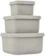 Set containere din silicon KikkaBoo Platinum Snack Box Sand, 3 buc. foto