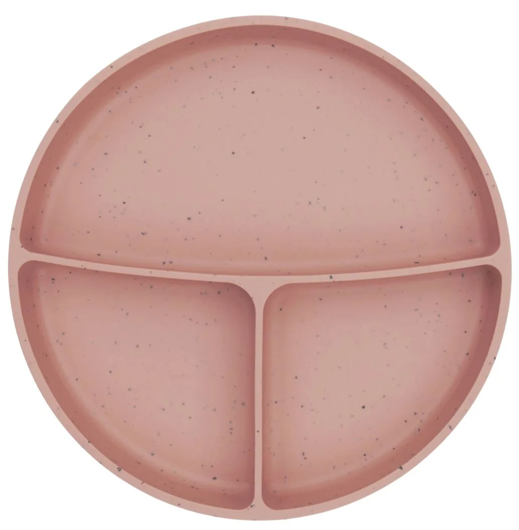 image for Силиконовая секционная тарелка с присоской KikkaBoo Platinum Blush foto