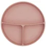 Farfurie compartimentata din silicon cu ventuza KikkaBoo Platinum Blush foto