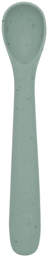 image for Lingurita din silicon KikkaBoo Platinum Sage foto