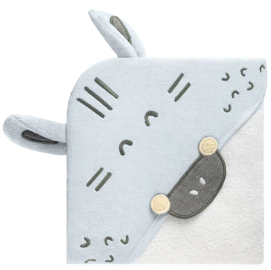 image for Полотенце с капюшоном KikkaBoo Terry Stripy Friends, 90x90 см foto