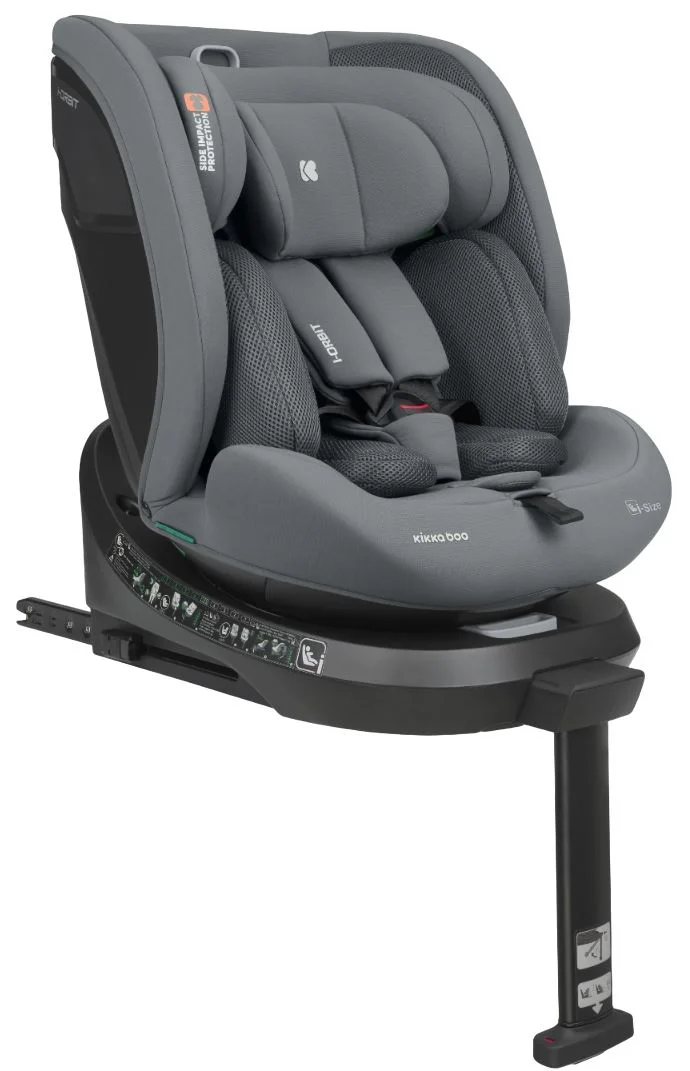 Scaun auto KikkaBoo i-Orbit Light Grey i-Size, 40-150 cm foto