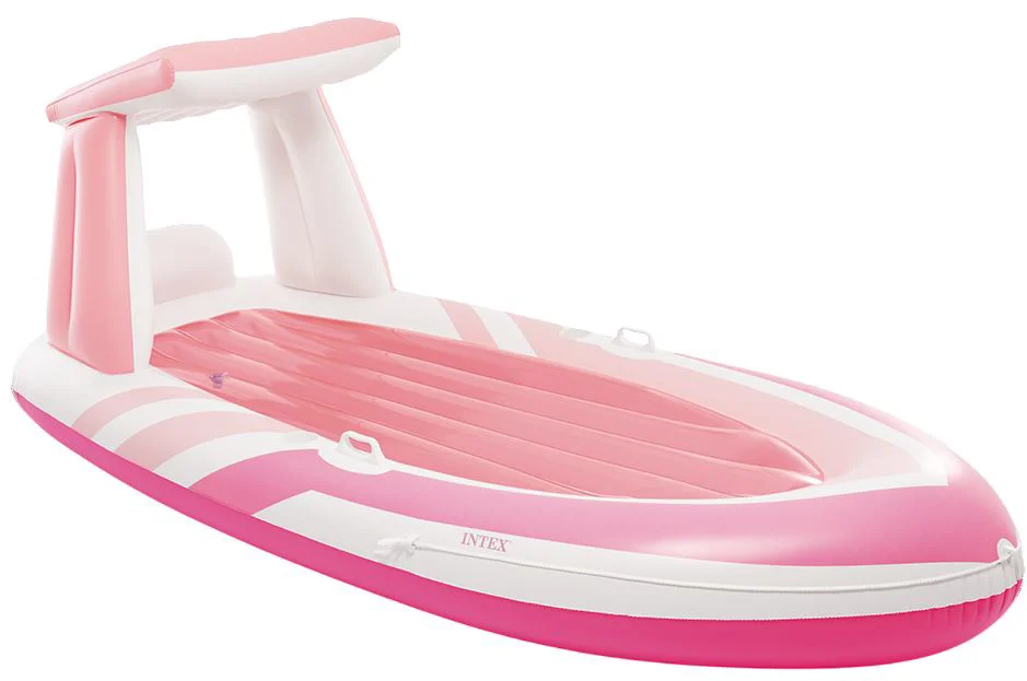 Надувной матрас Intex Pink Paradise Boat Float, 257×135 см, до 100 кг foto