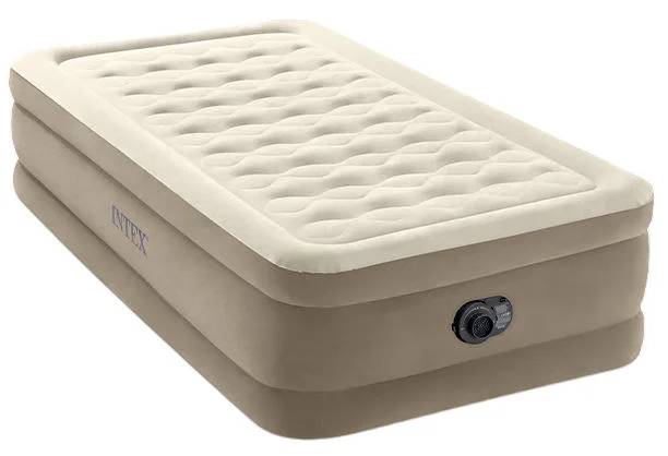 image for Saltea gonflabila Intex Velur Ultra Plush cu pompa incorporata 220V, 99х191х46 cm, pana la 136 kg foto