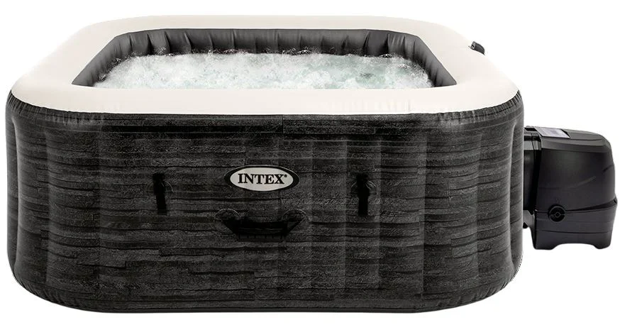 image for Jacuzzi SPA gonflabil Intex Greystone Deluxe, 211x211x71 cm, 795 l, 4 persoane foto