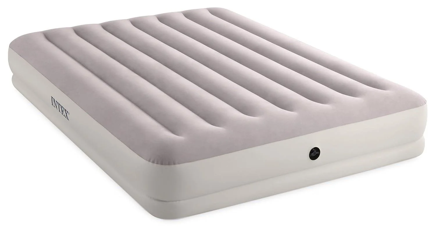 image for Saltea gonflabila Intex Velur Prestige cu pompa USB portabila 5V, 152x203x30 cm, pana la 272 kg foto
