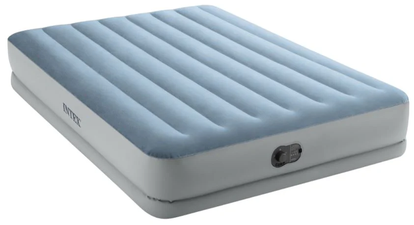 image for Saltea gonflabila Intex Velur MID-Rise cu pompa USB 5V, 152x203x36 cm, pana la 272 kg foto