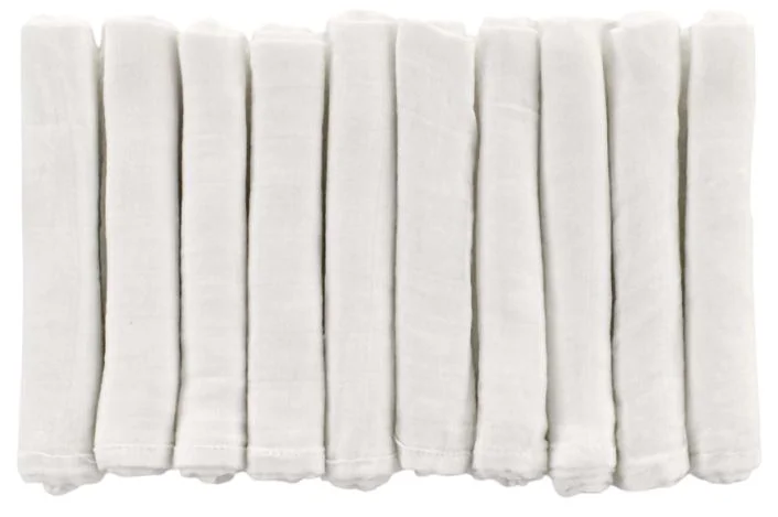 Set pelinci de muselina din bambus Jane, 35x35, 10 buc. foto